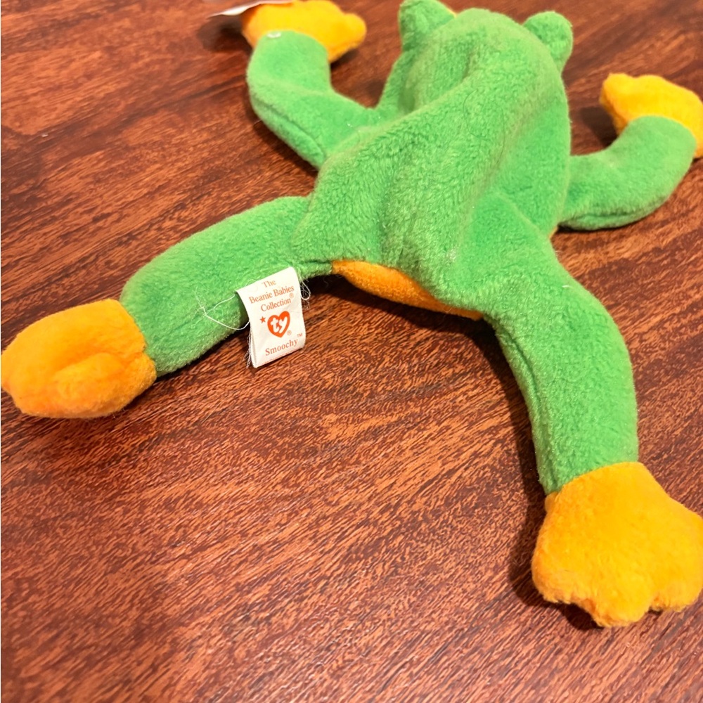 Rare Retired Original 1997 Beanie Baby Smoochy The Frog 🐸 Collectible!!! - Picture 3 of 7